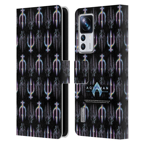 Aquaman And The Lost Kingdom Graphics Trident Pattern Leather Book Wallet Case Cover For Xiaomi 12T Pro