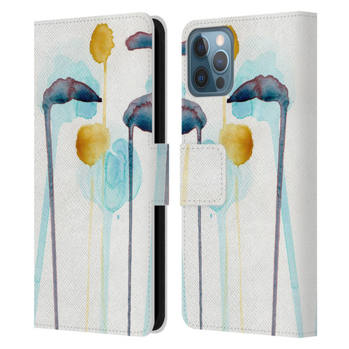 Wyanne Nature Botanical Study 3 Leather Book Wallet Case Cover For Apple iPhone 12 / iPhone 12 Pro