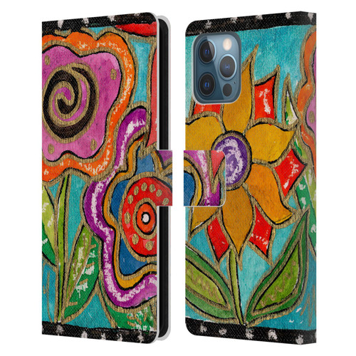 Wyanne Nature Funky Flower Garden Leather Book Wallet Case Cover For Apple iPhone 12 Pro Max