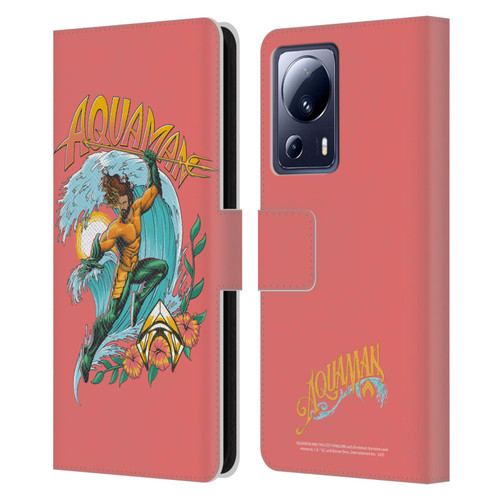 Aquaman And The Lost Kingdom Graphics Arthur Curry Art Leather Book Wallet Case Cover For Xiaomi 13 Lite 5G