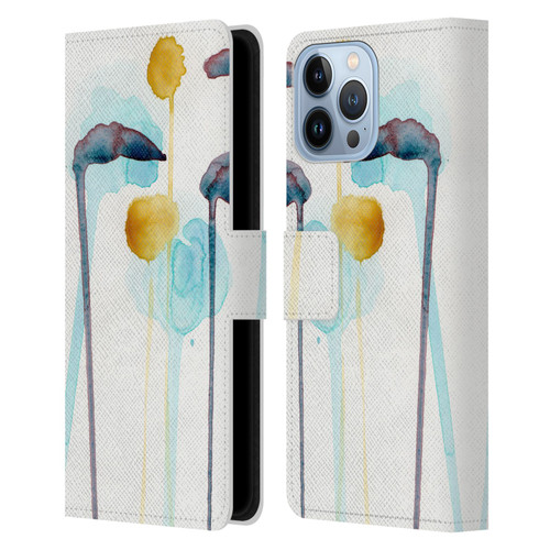 Wyanne Nature Botanical Study 3 Leather Book Wallet Case Cover For Apple iPhone 13 Pro Max