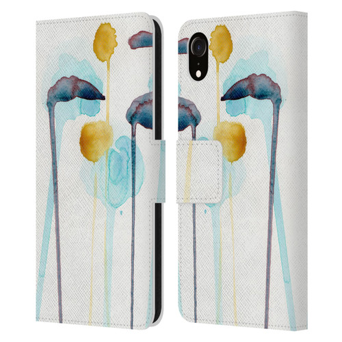 Wyanne Nature Botanical Study 3 Leather Book Wallet Case Cover For Apple iPhone XR