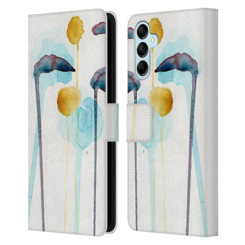 Wyanne Nature Botanical Study 3 Leather Book Wallet Case Cover For Samsung Galaxy M14 5G