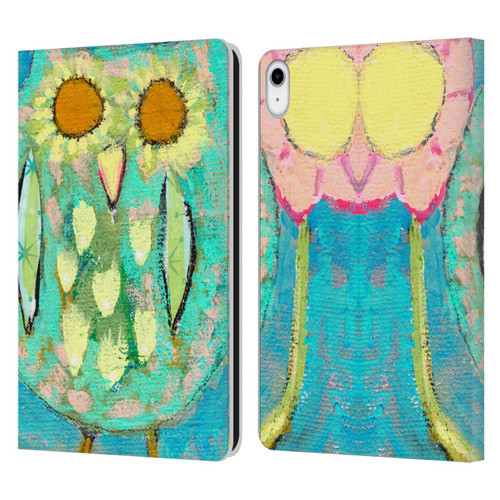 Wyanne Owl Blinded By The Light Leather Book Wallet Case Cover For Apple iPad 10.9 (2022)