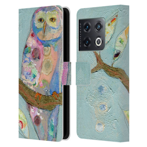 Wyanne Owl An Old Soul Leather Book Wallet Case Cover For OnePlus 10 Pro