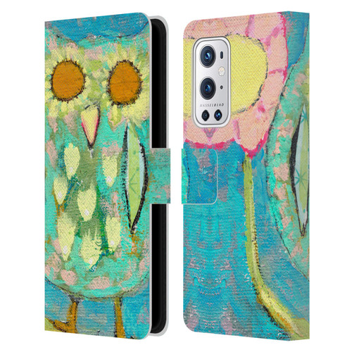 Wyanne Owl Blinded By The Light Leather Book Wallet Case Cover For OnePlus 9 Pro