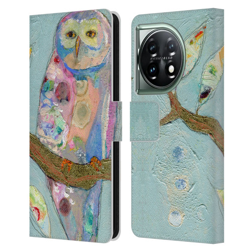 Wyanne Owl An Old Soul Leather Book Wallet Case Cover For OnePlus 11 5G