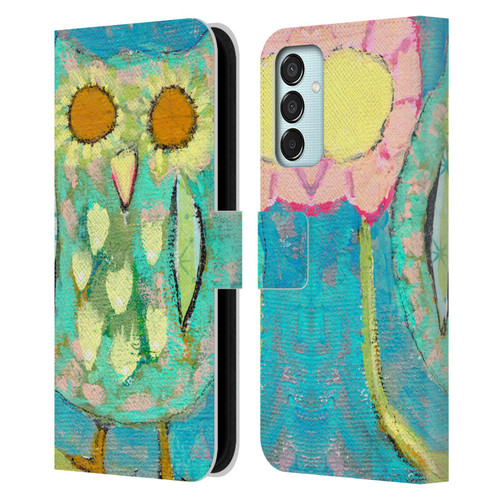 Wyanne Owl Blinded By The Light Leather Book Wallet Case Cover For Samsung Galaxy M15/F15 5G