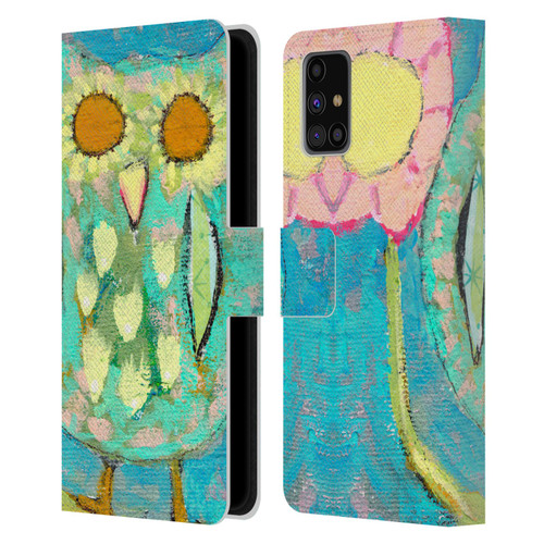 Wyanne Owl Blinded By The Light Leather Book Wallet Case Cover For Samsung Galaxy M31s (2020)