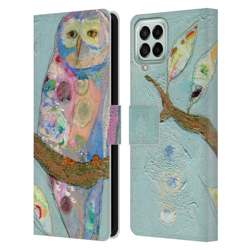 Wyanne Owl An Old Soul Leather Book Wallet Case Cover For Samsung Galaxy M33 (2022)