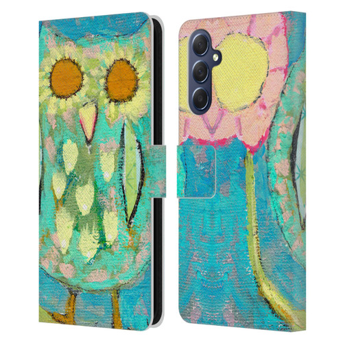 Wyanne Owl Blinded By The Light Leather Book Wallet Case Cover For Samsung Galaxy M54 5G