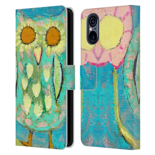 Wyanne Owl Blinded By The Light Leather Book Wallet Case Cover For Sony Xperia 5 V 5G