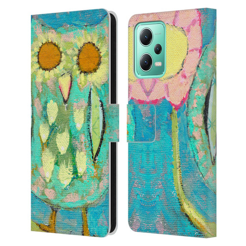 Wyanne Owl Blinded By The Light Leather Book Wallet Case Cover For Xiaomi Redmi Note 12 5G