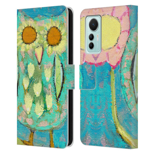 Wyanne Owl Blinded By The Light Leather Book Wallet Case Cover For Xiaomi 12 Lite