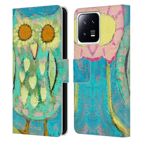 Wyanne Owl Blinded By The Light Leather Book Wallet Case Cover For Xiaomi 13 5G