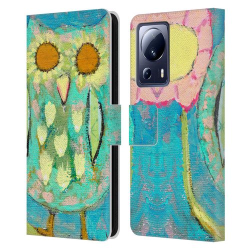 Wyanne Owl Blinded By The Light Leather Book Wallet Case Cover For Xiaomi 13 Lite 5G