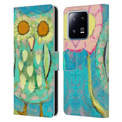 Wyanne Owl Blinded By The Light Leather Book Wallet Case Cover For Xiaomi 13 Pro 5G