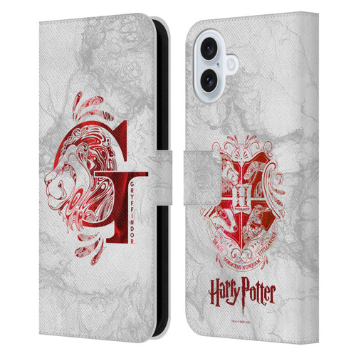 Harry Potter Deathly Hallows IX Gryffindor Aguamenti Leather Book Wallet Case Cover For Apple iPhone 16 Plus Harry Potter Deathly Hallows IX Gryffindor Aguamenti Leather Book Wallet Case Cover For Apple iPhone 16 Plus