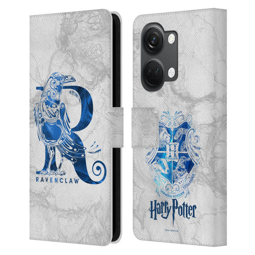 Harry Potter Deathly Hallows IX Ravenclaw Aguamenti Leather Book Wallet Case Cover For OnePlus Nord 3 5G