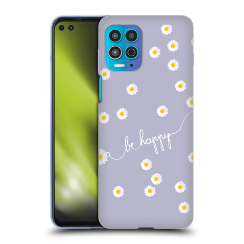 Monika Strigel Happy Daisy Lavender Soft Gel Case for Motorola Moto G100