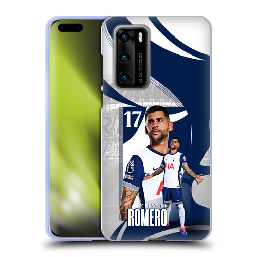 Tottenham Hotspur F.C. 2024/25 First Team Cristian Romero Soft Gel Case for Huawei P40 5G