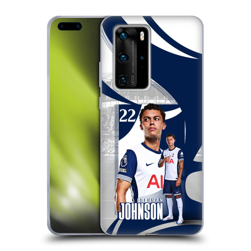 Tottenham Hotspur F.C. 2024/25 First Team Brennan Johnson Soft Gel Case for Huawei P40 Pro / P40 Pro Plus 5G