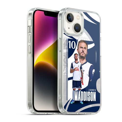 Tottenham Hotspur F.C. 2024/25 First Team James Maddison Soft Gel Case for Apple iPhone 14