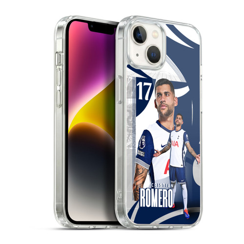 Tottenham Hotspur F.C. 2024/25 First Team Cristian Romero Soft Gel Case for Apple iPhone 14 Plus & MagSafe