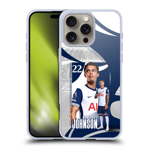 Tottenham Hotspur F.C. 2024/25 First Team Brennan Johnson Soft Gel Case for Apple iPhone 16 Pro Max