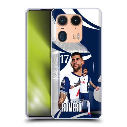 Tottenham Hotspur F.C. 2024/25 First Team Cristian Romero Soft Gel Case for Motorola Edge 50 Ultra/X50 Ultra