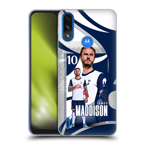 Tottenham Hotspur F.C. 2024/25 First Team James Maddison Soft Gel Case for Motorola Moto E7 Power / Moto E7i Power