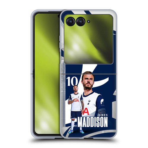Tottenham Hotspur F.C. 2024/25 First Team James Maddison Soft Gel Case for Motorola Razr 40 Ultra / Razr+ 2023