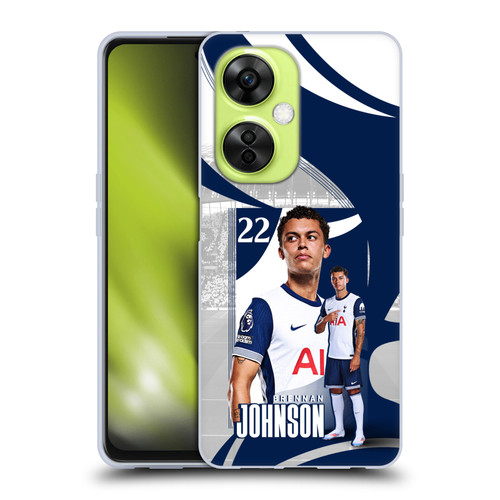 Tottenham Hotspur F.C. 2024/25 First Team Brennan Johnson Soft Gel Case for OnePlus Nord CE 3 Lite 5G