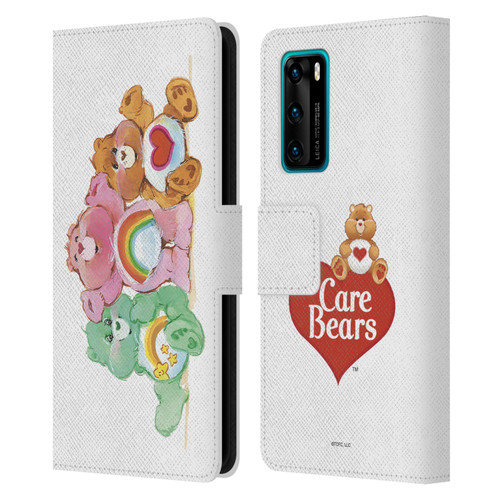Care Bears Classic Group Leather Book Wallet Case Cover For Huawei P40 5G