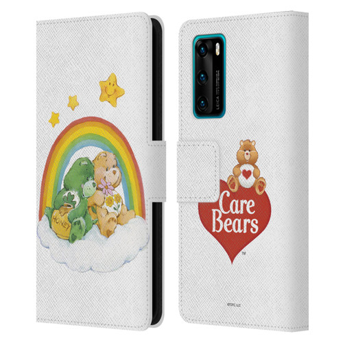 Care Bears Classic Rainbow 2 Leather Book Wallet Case Cover For Huawei P40 5G