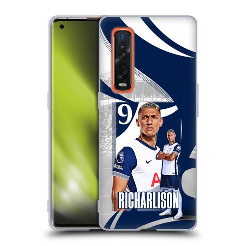 Tottenham Hotspur F.C. 2024/25 First Team Richarlison Soft Gel Case for OPPO Find X2 Pro 5G