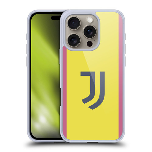 Juventus Football Club 2024/25 Kit Away Soft Gel Case for Apple iPhone 16 Pro