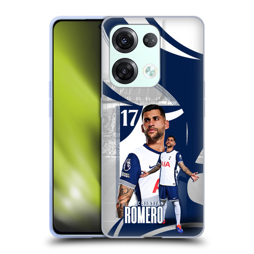Tottenham Hotspur F.C. 2024/25 First Team Cristian Romero Soft Gel Case for OPPO Reno8 Pro