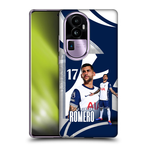 Tottenham Hotspur F.C. 2024/25 First Team Cristian Romero Soft Gel Case for OPPO Reno10 Pro+