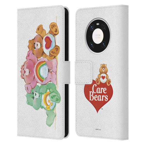 Care Bears Classic Group Leather Book Wallet Case Cover For Huawei Mate 40 Pro 5G
