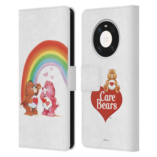 Care Bears Classic Rainbow Leather Book Wallet Case Cover For Huawei Mate 40 Pro 5G