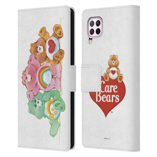 Care Bears Classic Group Leather Book Wallet Case Cover For Huawei Nova 6 SE / P40 Lite