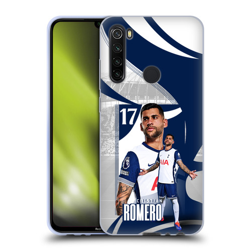 Tottenham Hotspur F.C. 2024/25 First Team Cristian Romero Soft Gel Case for Xiaomi Redmi Note 8T