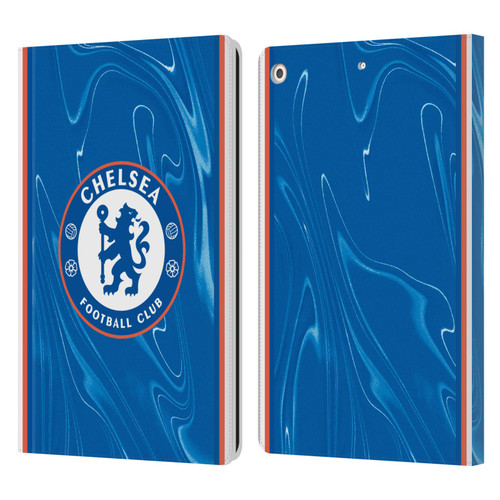 Chelsea Football Club 2024/25 Kit Home Leather Book Wallet Case Cover For Apple iPad 10.2 2019/2020/2021