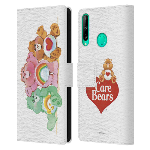 Care Bears Classic Group Leather Book Wallet Case Cover For Huawei P40 lite E