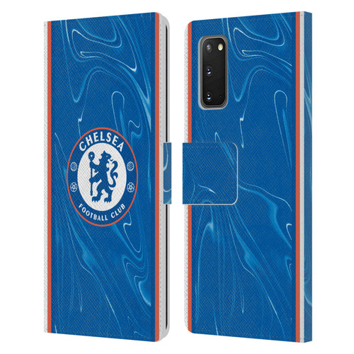 Chelsea Football Club 2024/25 Kit Home Leather Book Wallet Case Cover For Samsung Galaxy S20 / S20 5G
