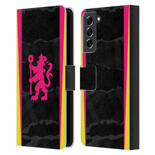 Chelsea Football Club 2024/25 Kit Third Leather Book Wallet Case Cover For Samsung Galaxy S21 FE 5G
