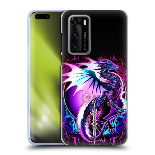 Ruth Thompson Dragons with Swords Ebon Blade Fantasy Soft Gel Case for Huawei P40 5G
