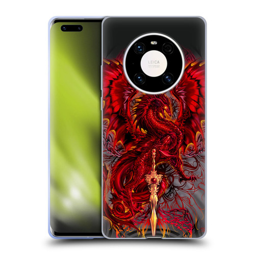 Ruth Thompson Dragons with Swords Blood Blade Fantasy Soft Gel Case for Huawei Mate 40 Pro 5G