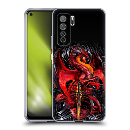Ruth Thompson Dragons with Swords Wrath Blade Soft Gel Case for Huawei Nova 7 SE/P40 Lite 5G